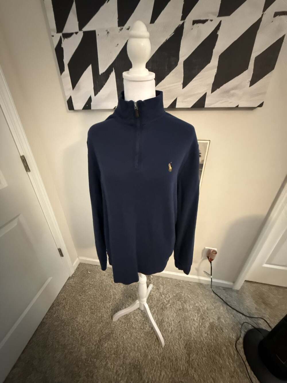 Polo Ralph Lauren Estate-Rib Quarter-Zip Pullover